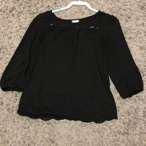 Black Top with Detail